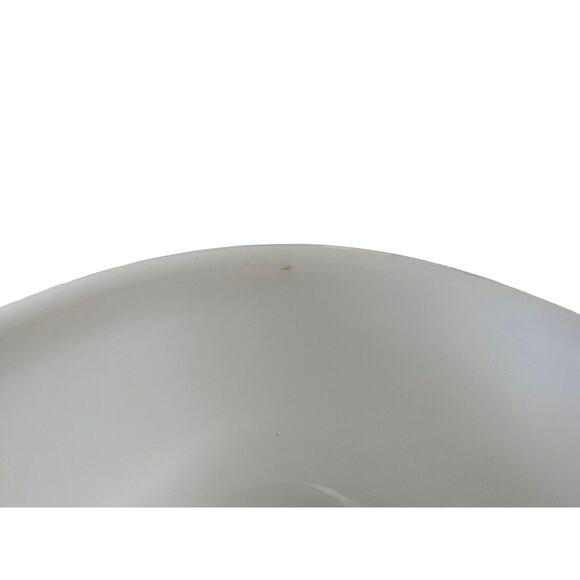 Vintage Glasbake Sunbeam Mixer Bowls Lot of 2 White Milk Glass 6.5” #17 - Picture 5 of 5